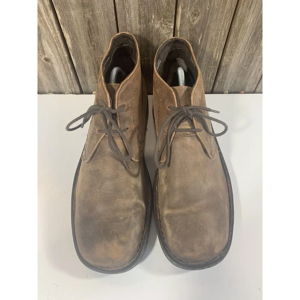 Born Harrison Chukka Brown Leather Boots Mens Shoe Size 10.5